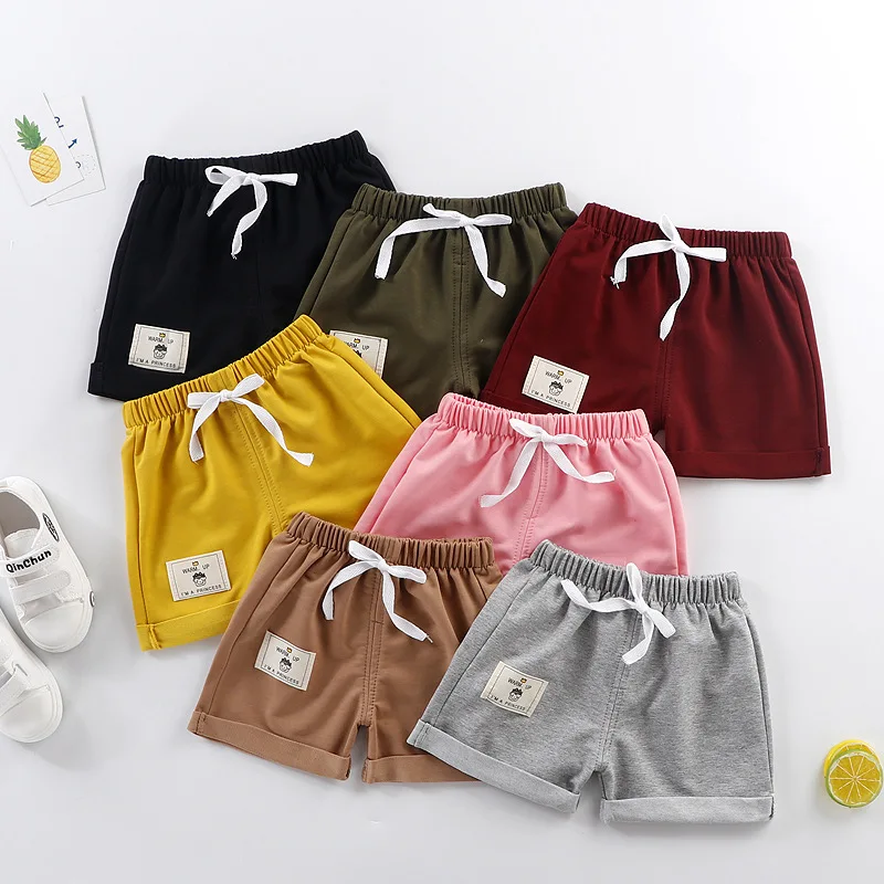 Cotton Baby Shorts for Boy Casual Solid Baby Kids Girls Shorts PP Pants Boys Shorts Summer