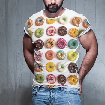 

2020 New Red Pattern Tshirt Round Neck 3d Print Men And Women Fashion Big Code Tshirt