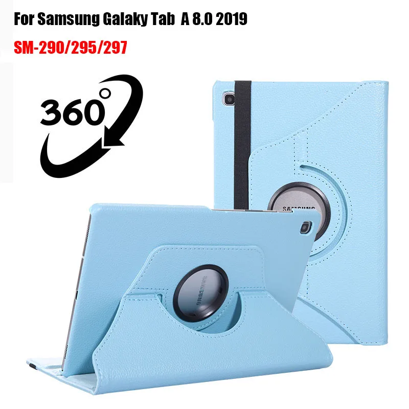 360 градусов вращающийся чехол для Samsung Galaxy Tab A 8 0 SM T295 T290 T297 2019 подставка дюймов