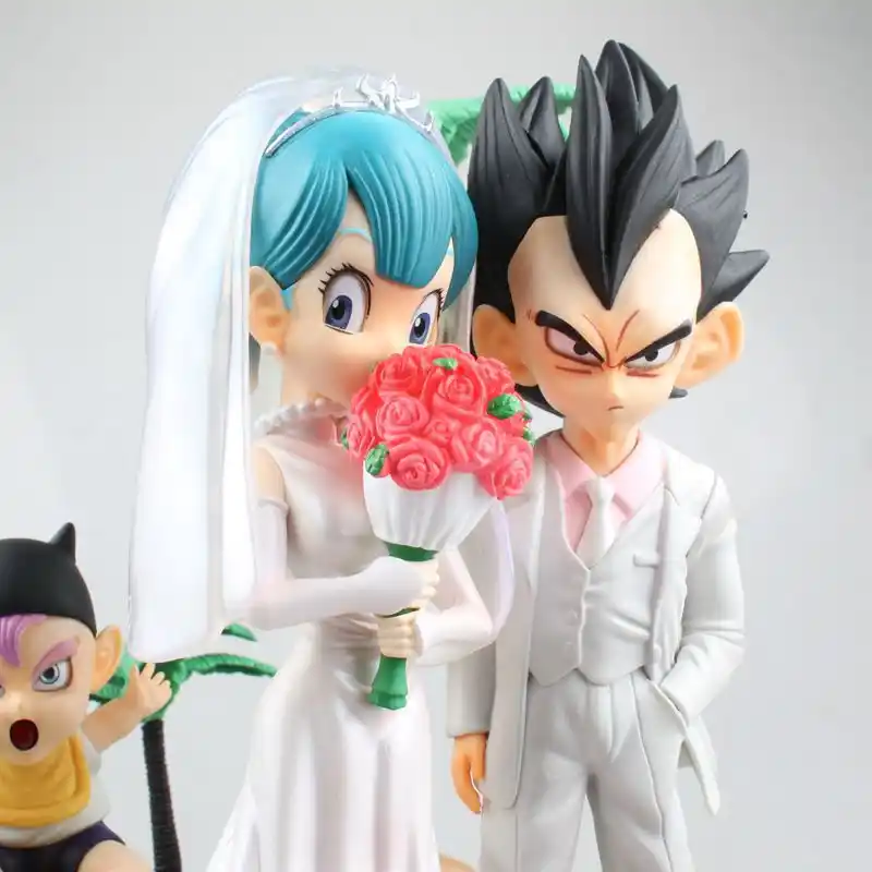ドラゴンボール Huong アニメフィギュアベジータ ブルマ 孫悟空 集集結婚式の日 Pvc フィギュアコレクタブルモデル玩具ギフト 25 センチメートル Aliexpress