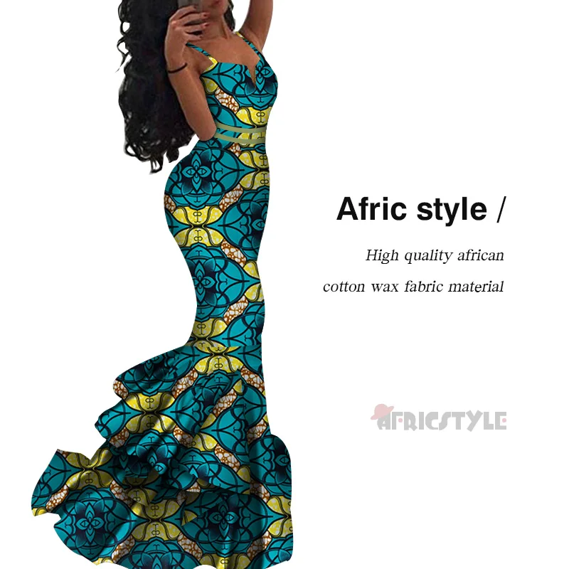 Nuevo vestido sin mangas de estilo africana de Ankara vestidos de cóctel vestido de fiesta WY5445