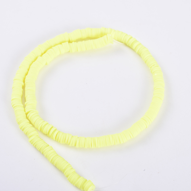 30 Colors 6mm Recyclable Polymer Clay Disc Spacer Beads Necklace Bracelet Handmade Loose Charms Beads For Jewelry Making