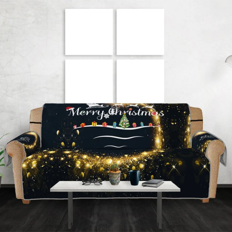 Sofa Cover Removable Christmas Pattern Sofa Set Decorative Covers Furniture Sofa Cushion Protector Soft Sofa Mat