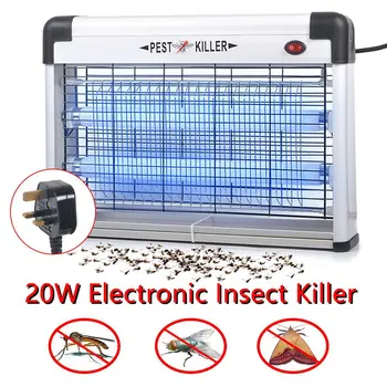 

Mosquito Killer Lamp 110/220V Electric UV LED Night Light Insect Bug Zapper Fly Trap Electronics Anti Fly Pest Control Light 20W