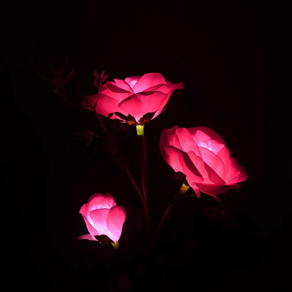 3 солнечного розового света открытый сад Led наземная вставка искусственный фонарь профессиональный модный портативный декоративный светильник