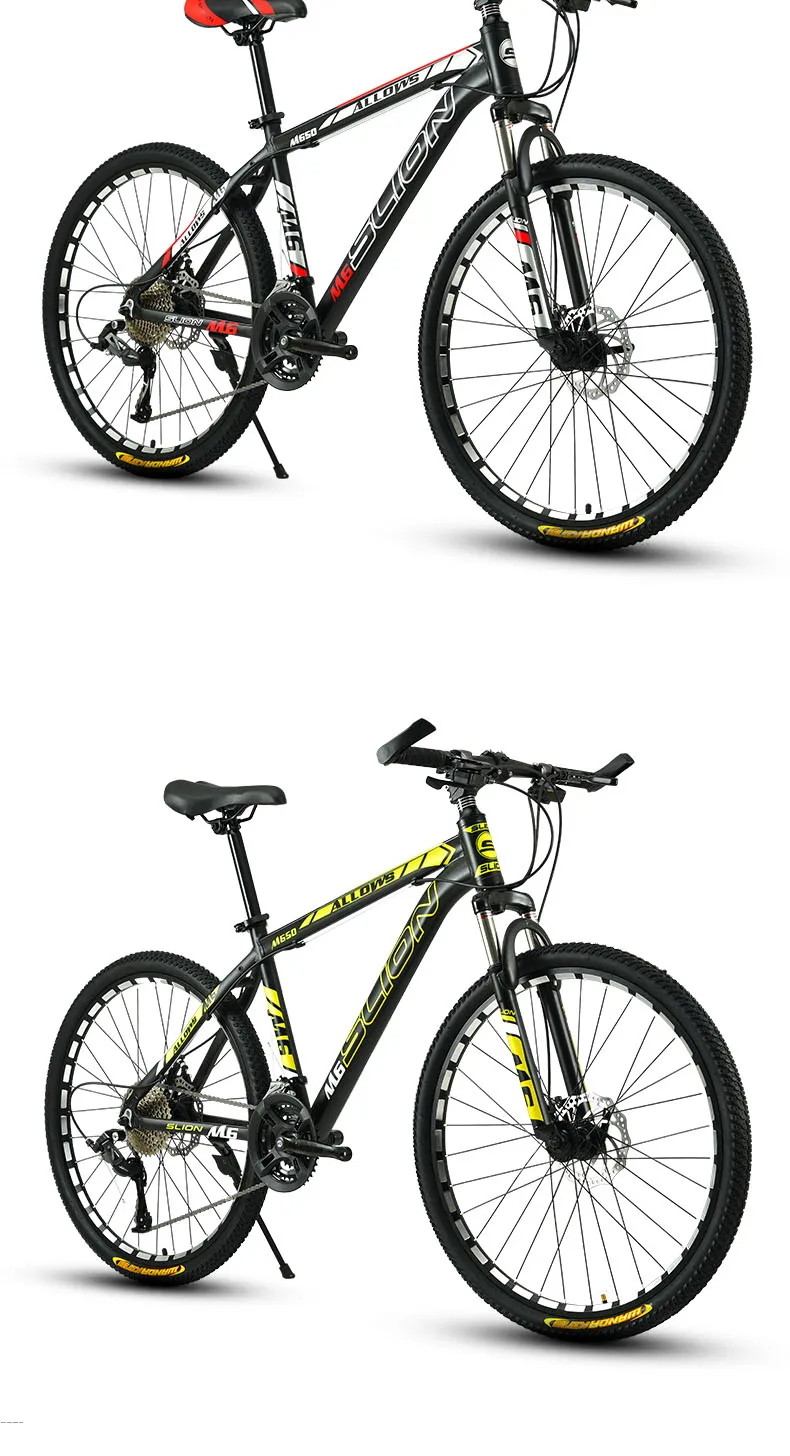 Flash Deal Mountain Bike 33 Speed 26 Inch Fat Bike Adult Shock Racing Car Double Disc Brakes Speed Student Bicycle 2