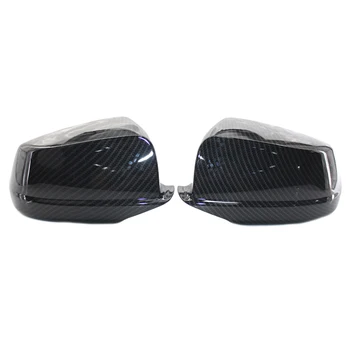 

1 Pair Rear View Mirror Covers Carbon Fiber Pattern Caps 51167216369 51167216370 Replacement for F10 F18 2010-2013