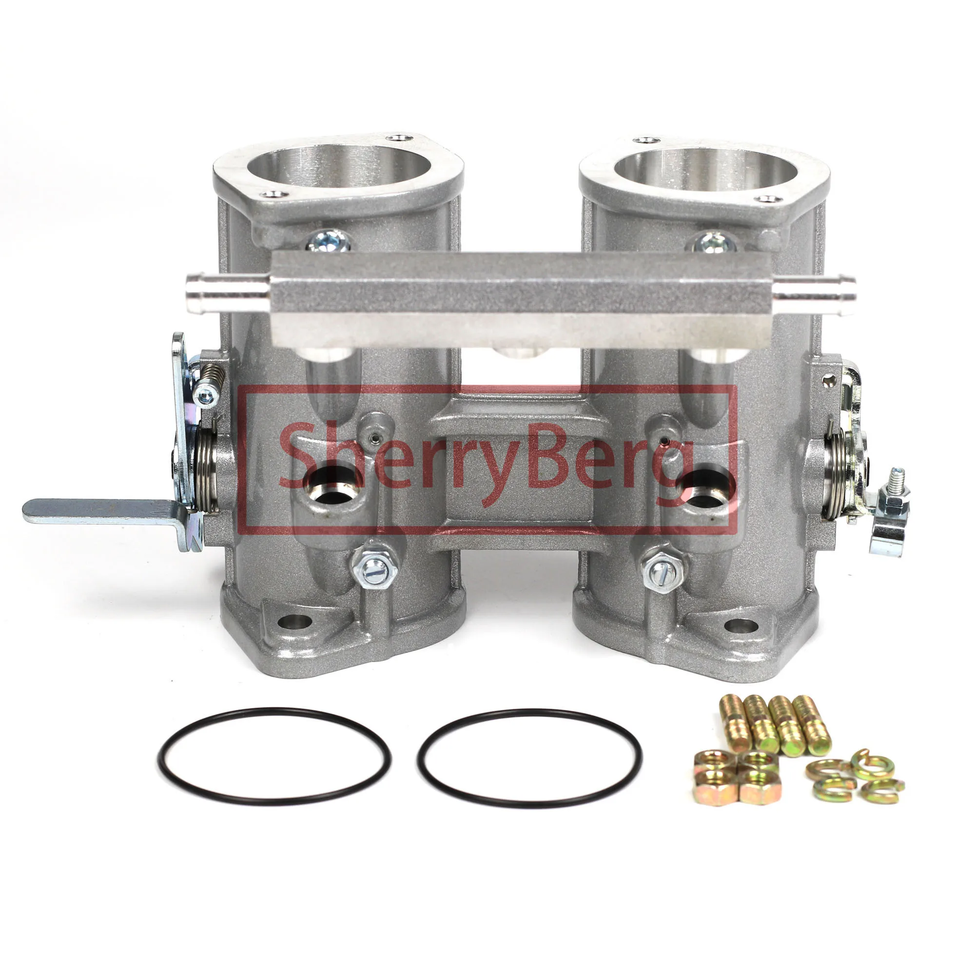 

SherryBerg 45dcoe 45dcoe 45-мм dcoe Twin 45-миллиметровый корпус дроссельной заслонки + пневматические рожки/стеки для Weber/Dellorto/Solex dcoe/DHLA carb