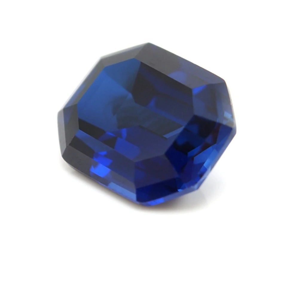 13*18mm 2 Piece /alot Top Quality Blue Sapphire emerald cut Loose Gemstone DIY Stones for ring making