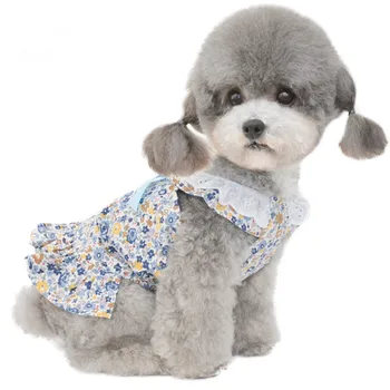 

Summer Cat Dog Clothes Cute Floral Dog Dress Puppy Skirt Apparel Yorkshire Chihuahua Pomeranian Maltese Poodle Costume Clothing