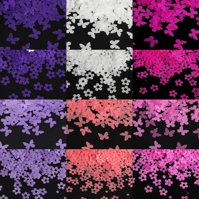

Блестящие красочные блестки для ногтей в виде бабочки для летнего дизайна ультратонкие 3D Цветочные блестящие хлопья гель акриловые аксессуары для дизайна ногтей