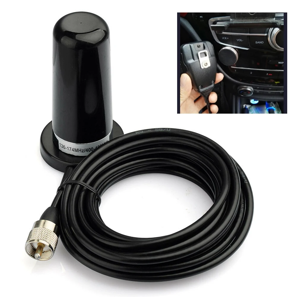 Vhf Uhf 136-174 МГц 400-470 МГц рация автомобильная антенна морская прочная Магнитная база аксессуары для грузовика лодка Всенаправленная