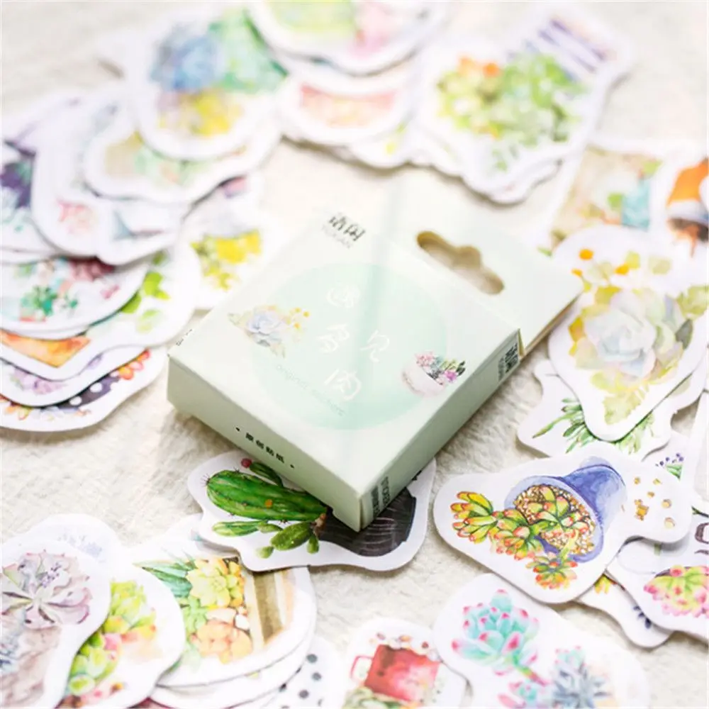 50 PCS 36-50 шт./упак. DIY Украшение для дневника Стикеры стильная футболка с изображением персонажей видеоигр, в Корейском стиле, с животным принтом акулы цыпленка, собаки, кролика, ПВХ Стикеры школы - Цвет: 50 PCS