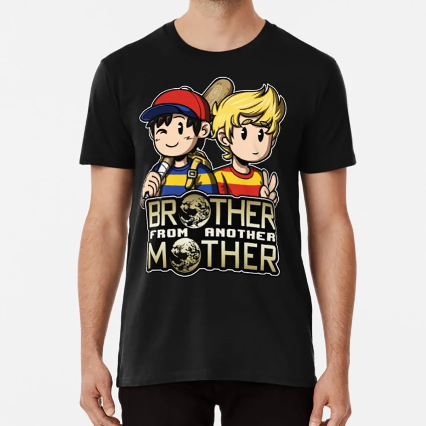 Другая футболка MOTHER - Ness &amp Lucas ness lucas earthbound mother 2 3 game boy advance | Мужская одежда