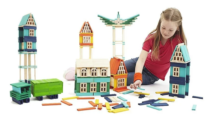 

Citiblocs 100 Block Color Cool Building Blocks High-Precision Heap Tower Building Blocks Award Winning Toy Creative Play
