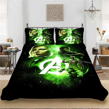 

Superhero Cool Style Soft Bedding set Bedclothes Include King-Full Size Duvet Cover Pillowcase Print Home Textile Bed Linens
