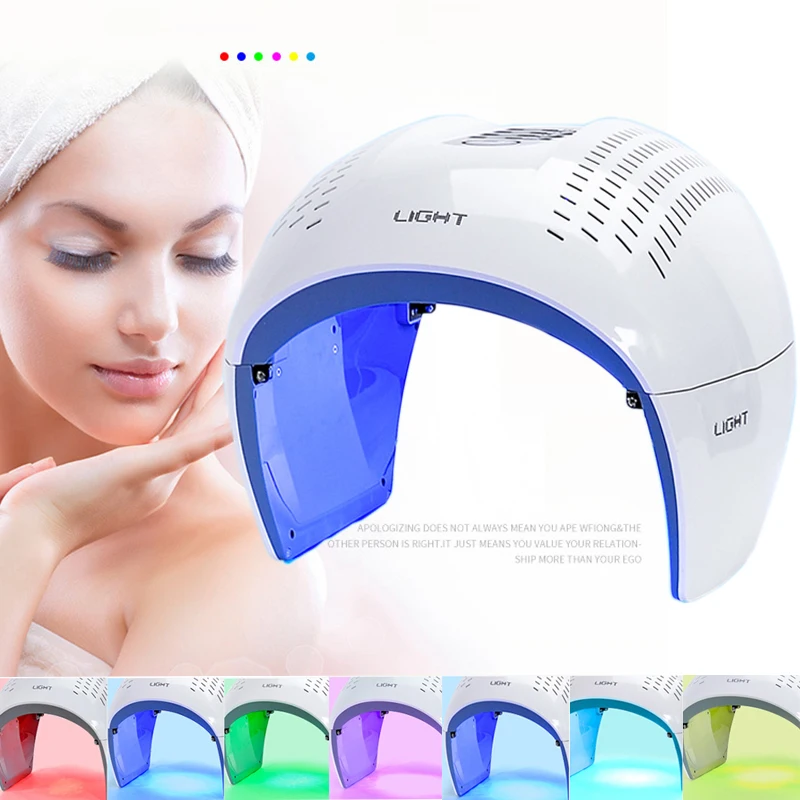 

7 Color PDT LED Photon Light Therapy Lamp Facial Body Beauty SPA PDT Mask Skin Tighten Rejuvenation Wrinkle Remover Acne Device