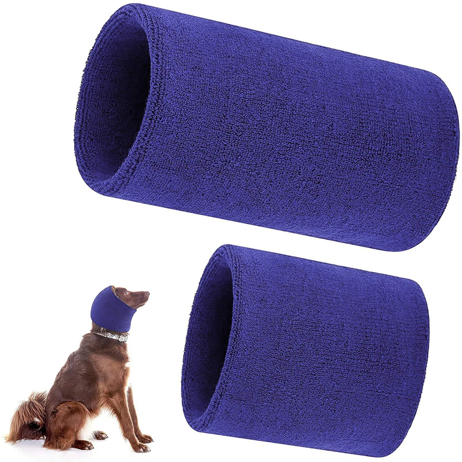 2pcs Dog Earmuffs Warm Hat Noiseproof Earmuffs Pet Ear Cover Cloth