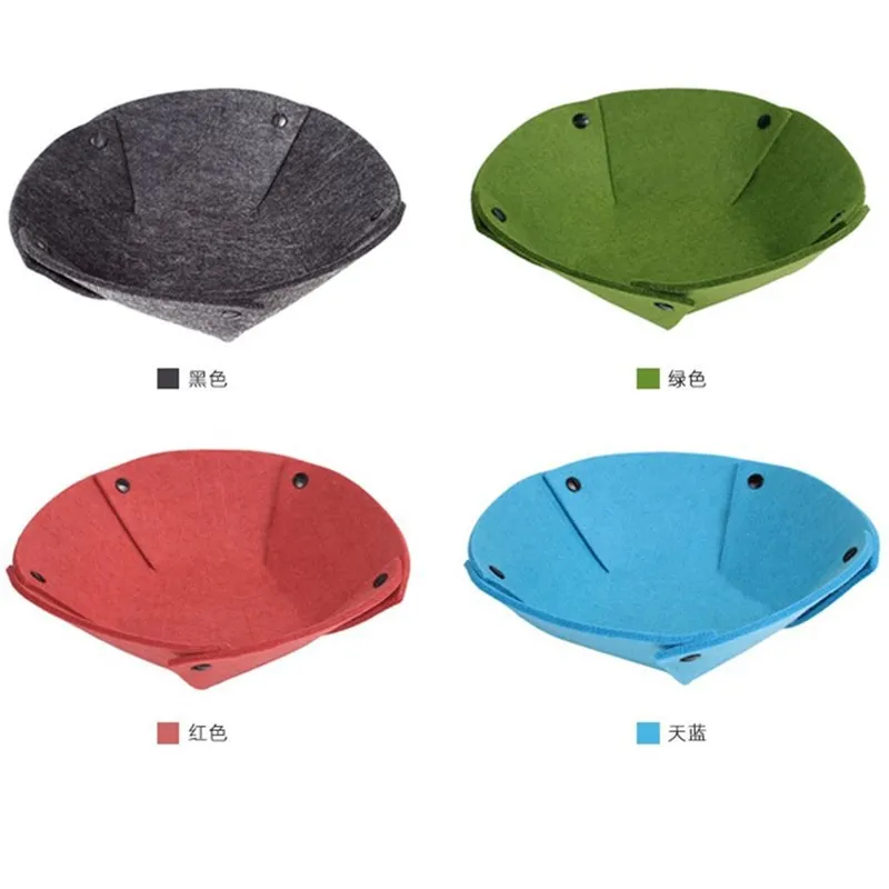 

Felt Collector Basket Debris Box Office Sundries Organizer Multi-functional Disc Customizable