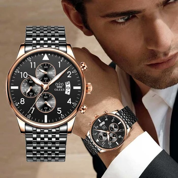 

OLEVS Top Original Men's Watch Fashion waterproof watch for men Multifunctional chronograph sports digital watch Luminous