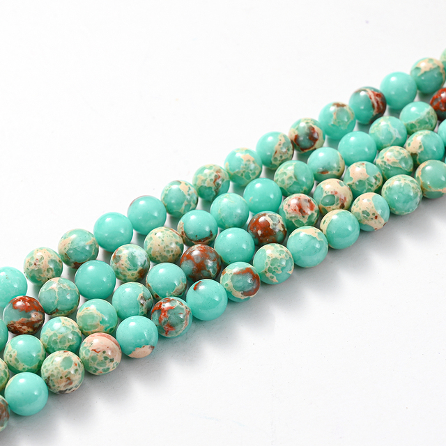Stone Beads Green Agates Tiger Eye Aventurine Jades Amazonite Bead for Jewelry Making DIY Bracelet Necklace Accessories
