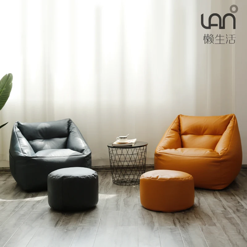 Beanbag набор диванов Мебель Для Гостиной Кресло-мешок с наполнением одиночные