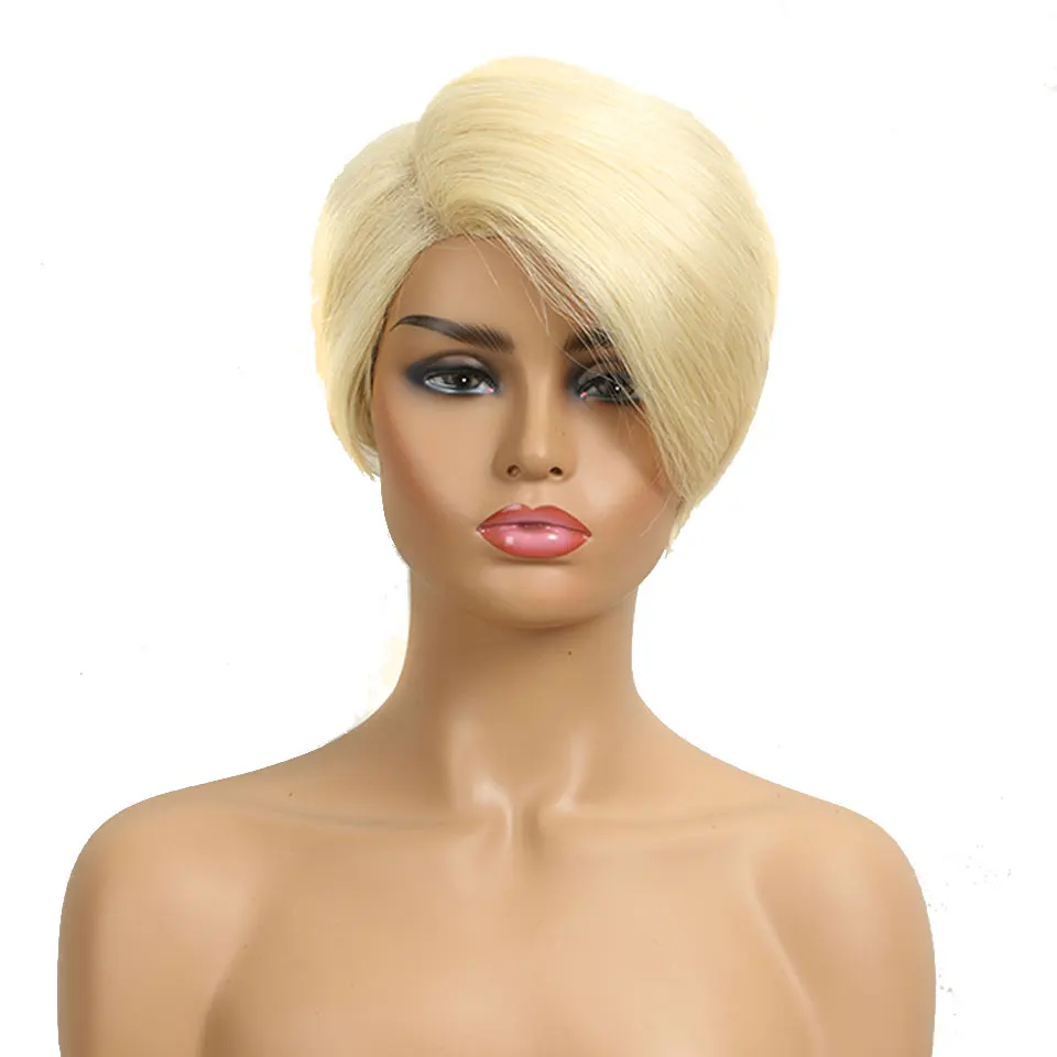 Trueme Pixie Cut Bob Human Hair Wigs Ombre Blonde 613 Purple Red Human Lace Wig For Women Remy Brazilian Hair L Part Lace Wig human hair wig,human hair extensions,lace front wig,human hair wigs,front lace wig