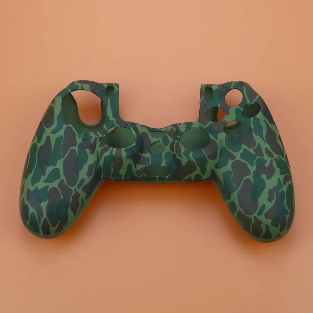 Юси камуфляж мягкий силиконовый чехол Защитная кожа для sony Playstation 4 PS4 для Dualshock 4 контроллер для ps4 pro slim - Цвет: C