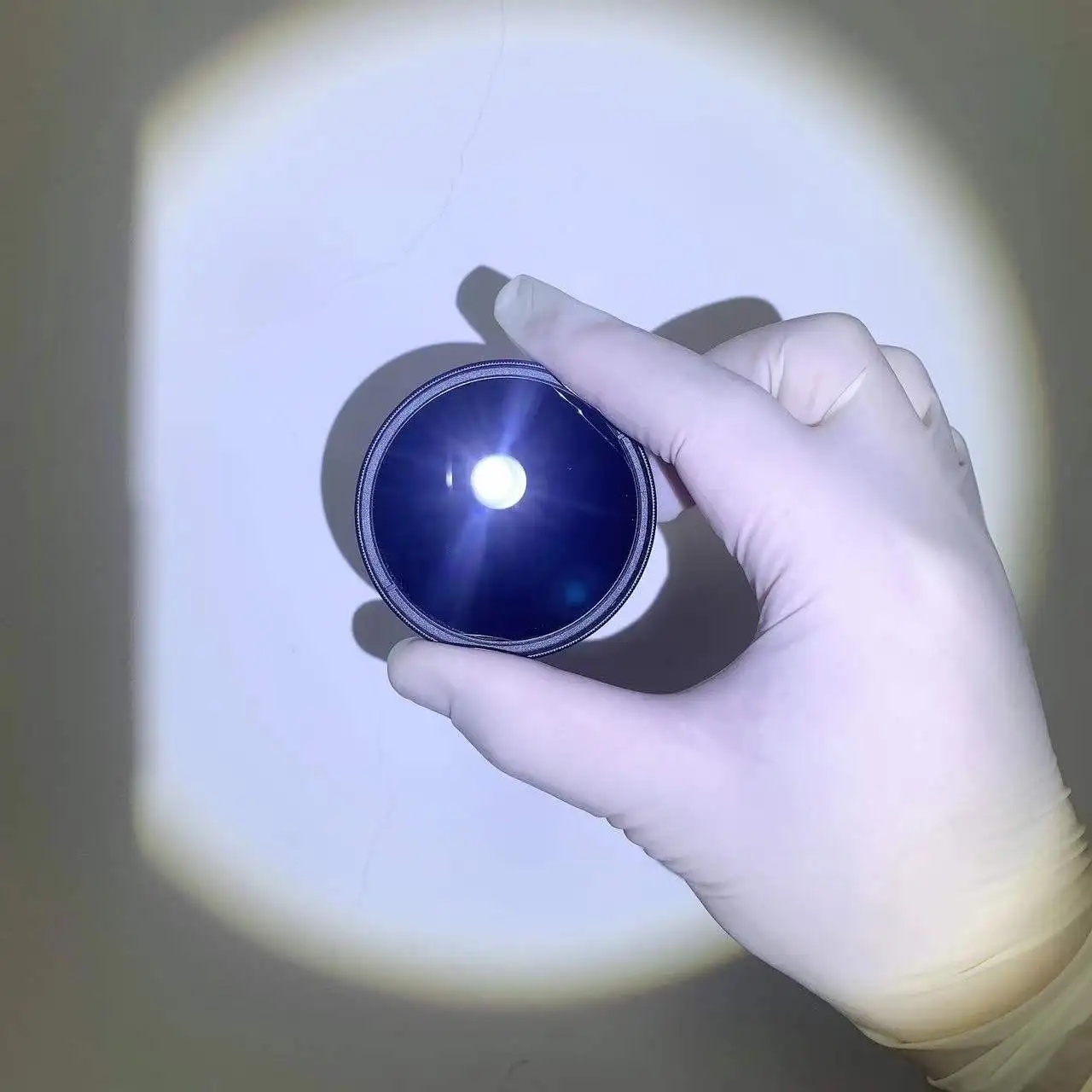 카메라용 UV 통과 필터 유리 타입, 여러 가지 크기 77mm 원형 나사 렌즈, 365nm ZWB2 UG1