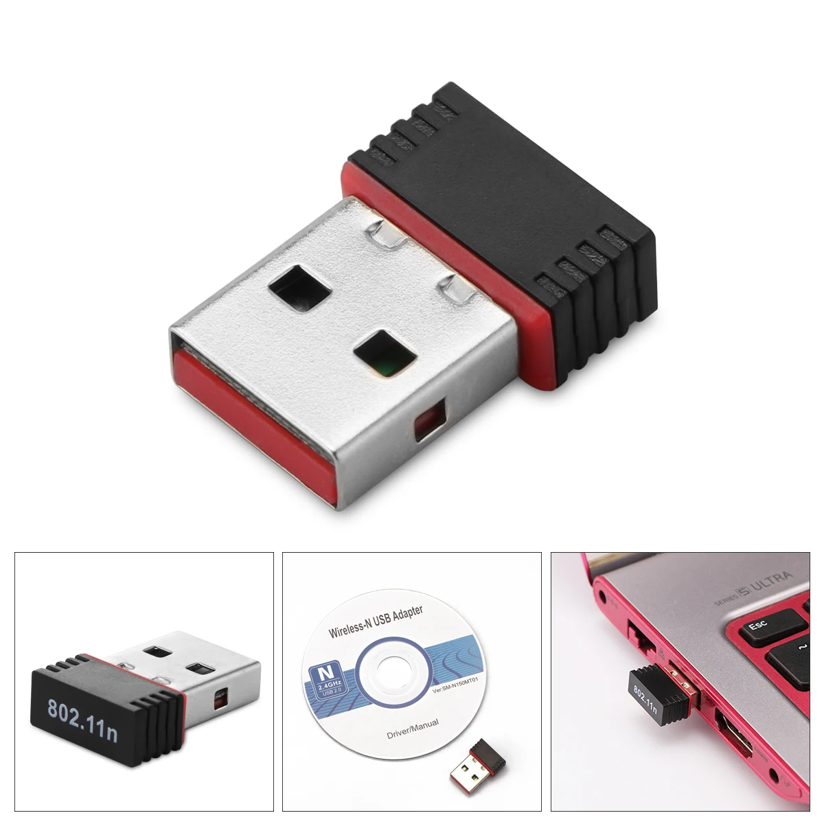 Wifi адаптер USB WiFi адаптер Wi-Fi адаптер Wifi ключ для настольного ноутбука ПК для Windows 10 8 7 Raspberry Pi Pi2