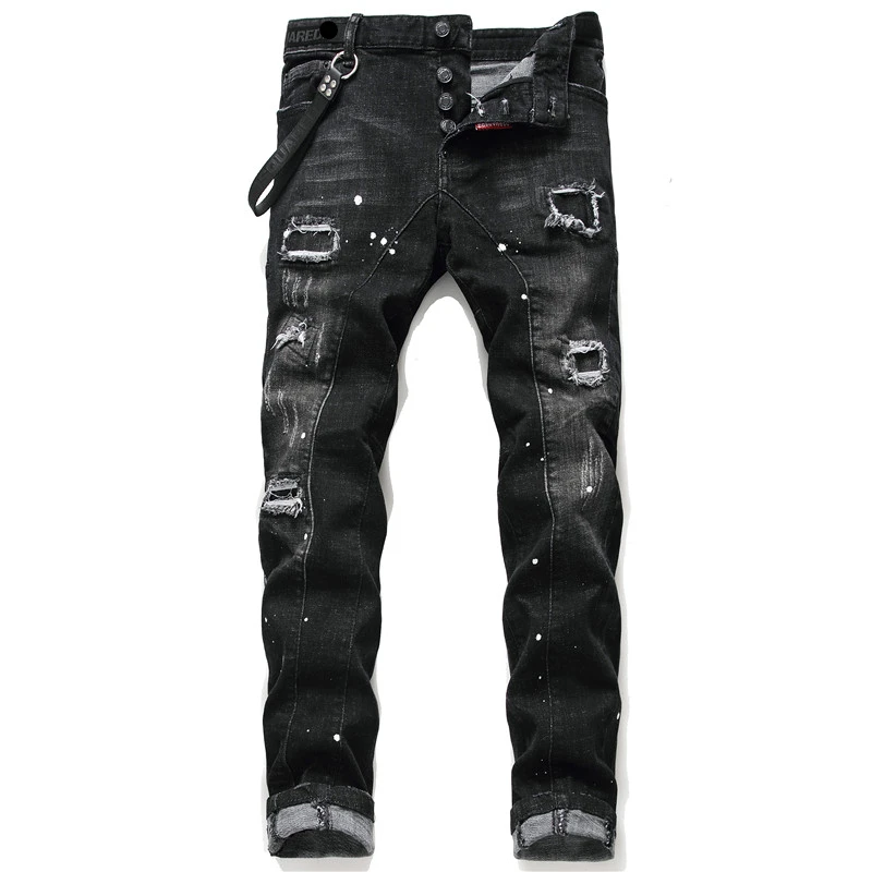 ripped black jeans cheap