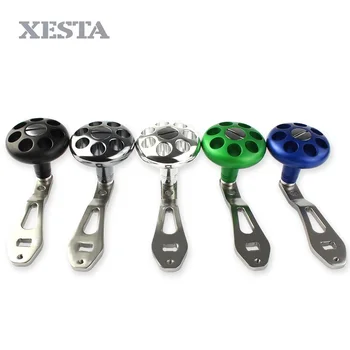 

XESTA Fishing Reels handle hole 8*5mm fit for daiwa reels Alloy Knob and rocker Stainless Steel Shaft Reel Fishing Accessories