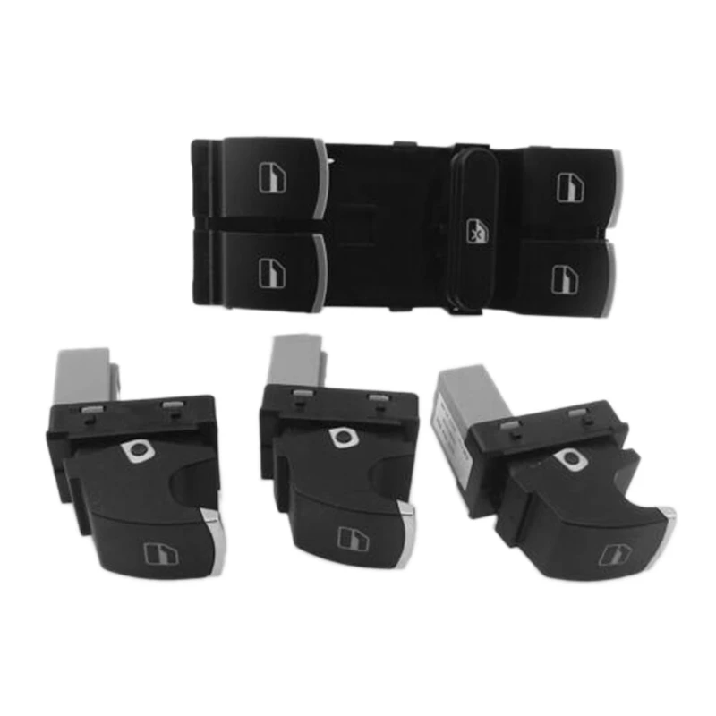 4Pcs Power Window Control Switch Button Set for Volkswagen Golf MK5 6 Jetta Passat B6 Tiguan Rabbit Touran 5ND959857 5ND959855 4Pcs Power Window Control Switch Button Set for Volkswagen Golf MK5 6 Jetta Passat B6 Tiguan Rabbit Touran 5ND959857 5ND959855