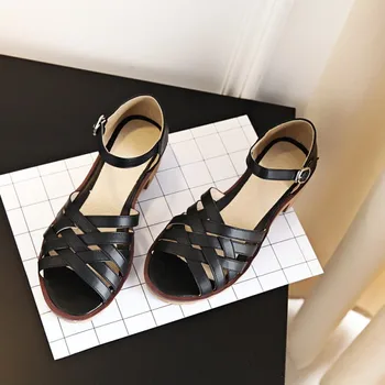 

Oversized high heels sandals women shoes woman summer ladies Cross banding combined with open toe hollow