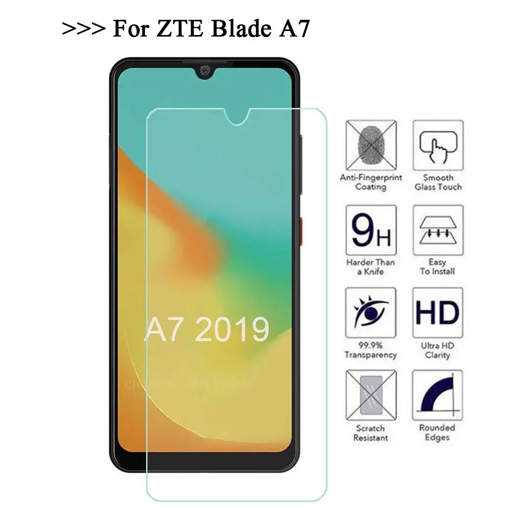 Закаленное стекло ZTE Blade A7 2019 9H Высококачественная защитная пленка Защитное для