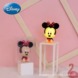 Luz noturna do desenho animado da disney, criativa, para crianças, iluminação de cabeceira, anime, minnie