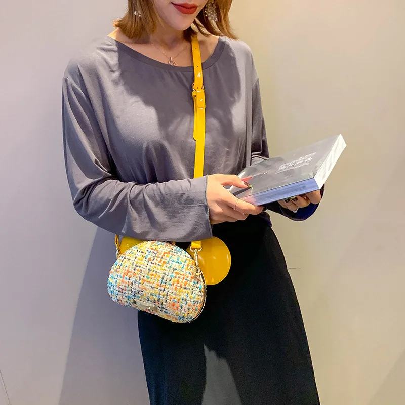 

2019 New Style Hard Case Mickey Headwear Woolen Jacket Pillow Cute Cartoon Shoulder WOMEN'S Bag