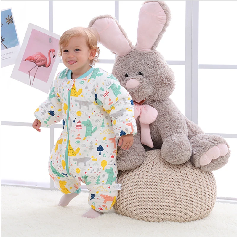 赤ちゃんslaapzak Sacoベベボルサデdormir乳児sleepsack秋寝袋キッズ冬の厚手暖かいパジャマ新生児 Sleeping Bags Aliexpress