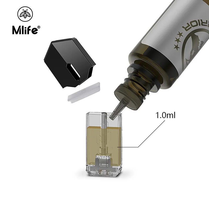 Оригинальные Mlife M9 Pod System Device 1 0 мл CBD SaltNic E juice керамический атомайзер электронная