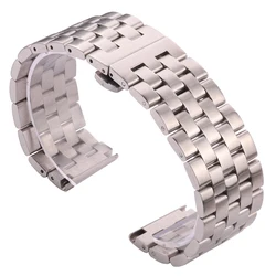 Elegant Silver Stainless Steel Universal Watch Band Bracelet - 26mm (Silver)