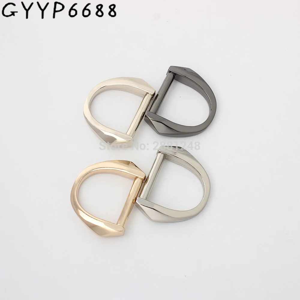 19mm 25mm bags' polished nickel inside bags metal accessory alloy Cast Solid non welded Diamond