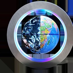 Globe lumineux LED en lévitation magnétique, 6 pouces, carte du monde flottante avec Constellations, Anti gravité suspendue dans l'air, décoration 