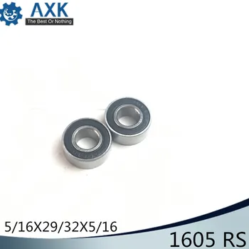 

1605 2RS ABEC-1 (10PCS) 5/16"x29/32"x5/16" inch Miniature Ball Bearings 7.938mm x 23.019mm x 7.938mm 1605 RS