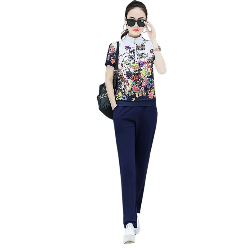 lounge sets 2021 Spring Zipper Cardigan Top and Trousers up and down Two-piece fashion Sweet Maiden long-sleeved Cardigan top Pants suit white co ord set Women's Sets
