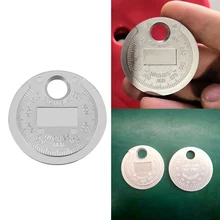 Измеритель зазора свечи зажигания инструмент измерения твердосплавная сталь 0,6-2,4 мм монетного типа диапазон свечей зажигания Gage высокое качество