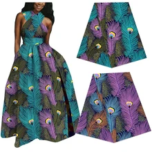 Хлопок модный Анкара батик с принтами ткань настоящий голландский воск tissu лучшее качество Африканский швейный материал для женщин платье 6 ярдов