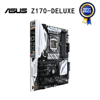 

LGA 1151 Asus Z170-DELUXE Motherbaord DDR4 64GB i7 i5 i3 PCI-E 3.0 M.2 HDMI Desktop Z170 Mainboard 1151 Overlocking ATX Used