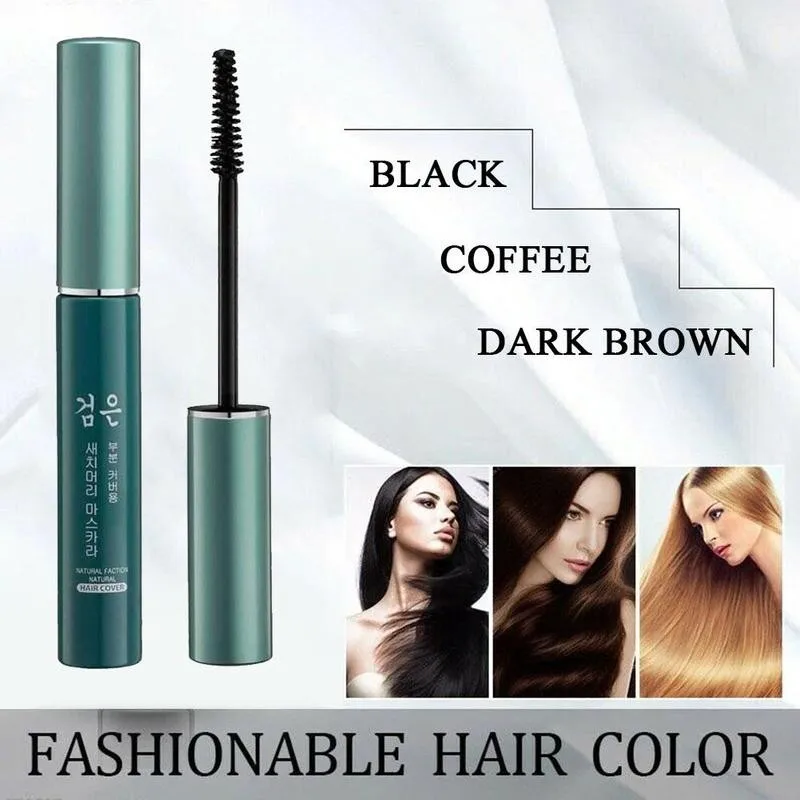 Hair Color Dye Temporary Hair Color Brush DIY Hair Color Wax Mascara Dye Cream One-time White Grey Cover Up