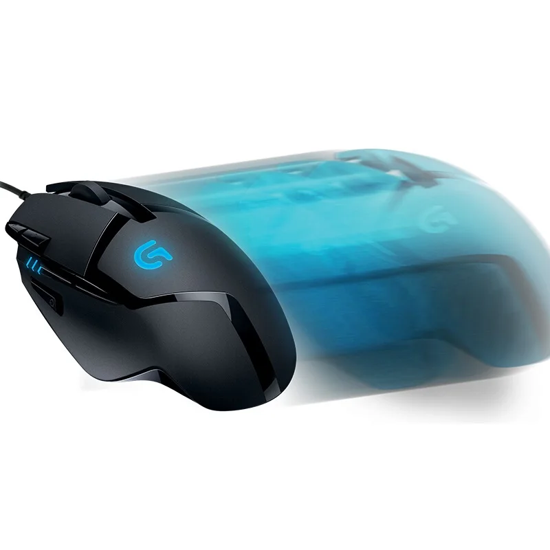 Проводная игровая мышь logitech G402 с дыхательным светильник 4000 dpi для мыши геймера, конкурентоспособная игровая мышь для Windows 10 8 7