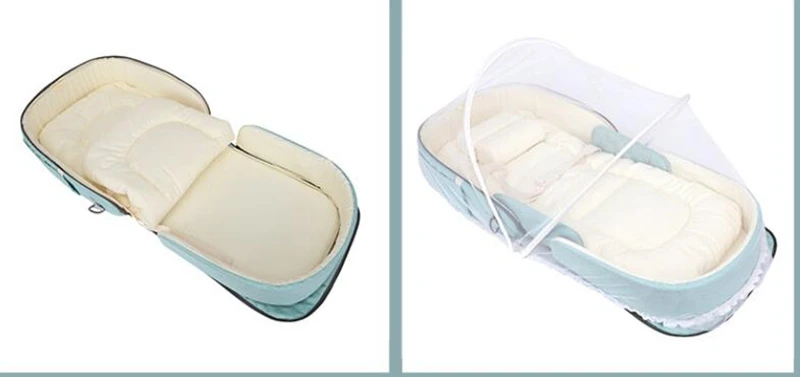 MOTOHOOD Mommy Diaper Bag Newborn Baby Bed Backpack Crib Travel Convenience Mother Nappy Bag Folding Sleep Crib   (4)